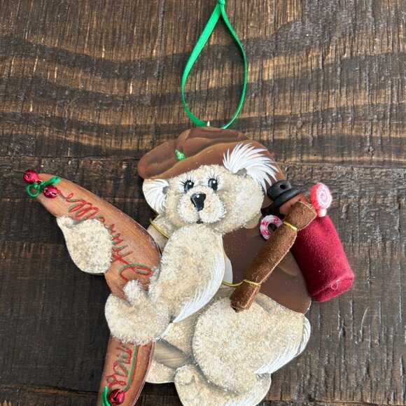 Handmade Christmas Koala Bear Ornament With Candy Cane Backpack - Picture 2 of 6